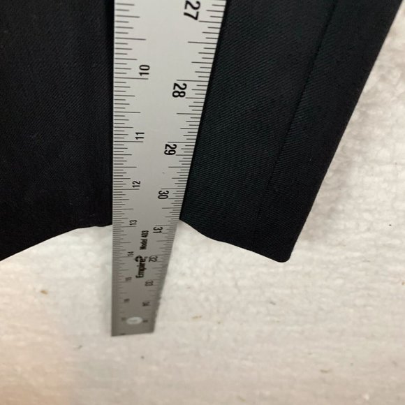 J.CREW Dress Pants Women 8 Black 100% Wool Mid-Rise Classic Formal Straight 8515 - Picture 7 of 8